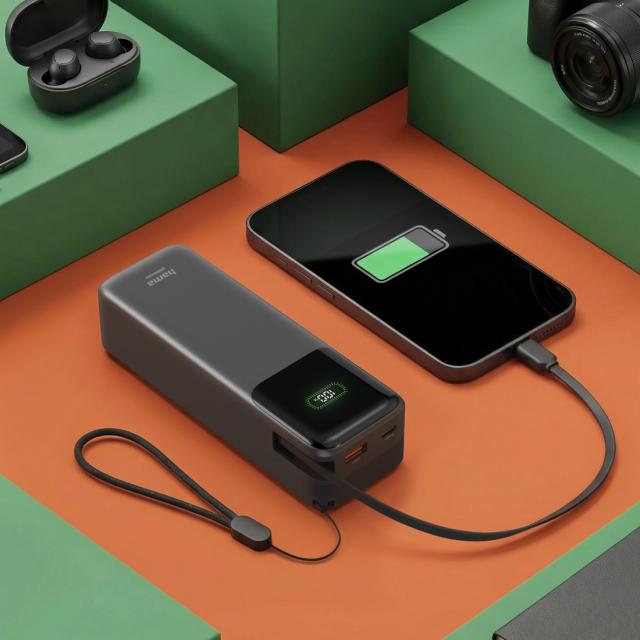 HAMA Външна батерия „Roll Up“, 20000 mAh, 45 W 