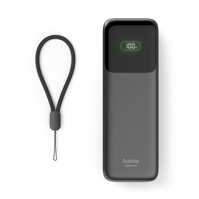 HAMA Външна батерия „Roll Up“, 20000 mAh, 45 W 