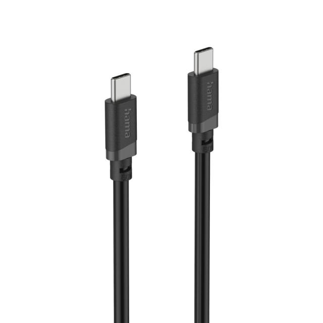 HAMA Кабел USB-C - USB-C, 60W, 2 м, черен 