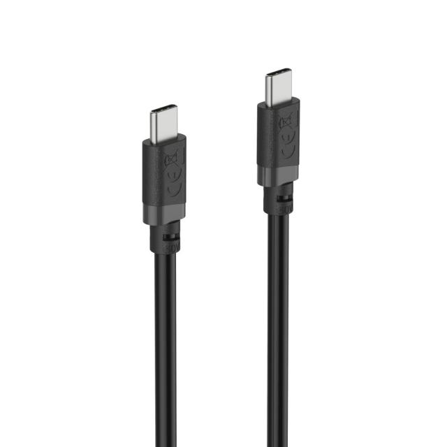 HAMA Кабел USB-C - USB-C, 60W, 2 м, черен 