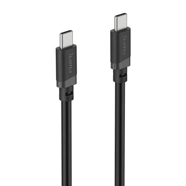HAMA Кабел USB-C - USB-C, 60W, 2 м, черен 