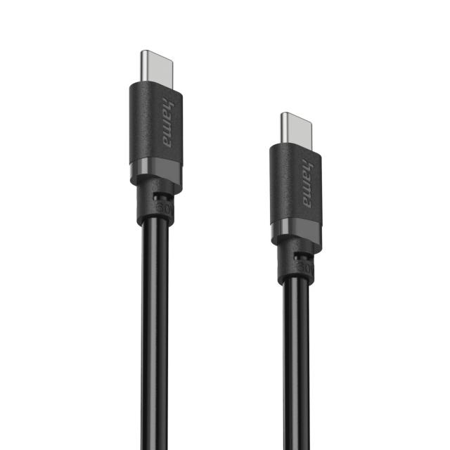 HAMA Кабел USB-C - USB-C, 60W, 2 м, черен 