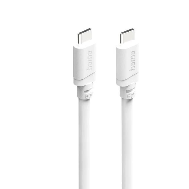 HAMA Кабел USB-C - USB-C, 60W, 2 м, бял 