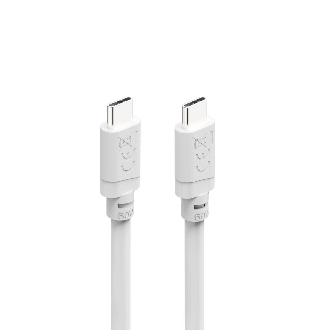 HAMA Кабел USB-C - USB-C, 60W, 2 м, бял