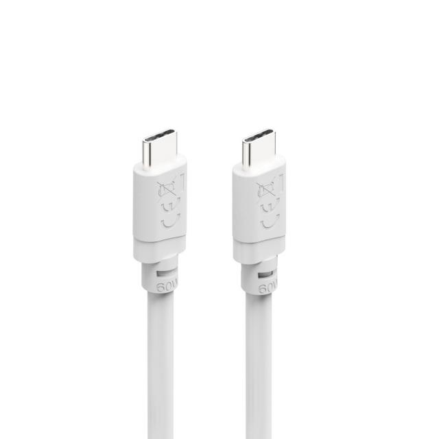 HAMA Кабел USB-C - USB-C, 60W, 2 м, бял 