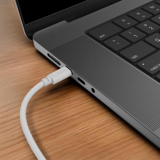 HAMA Кабел USB-C - USB-C, 60W, 2 м, бял 