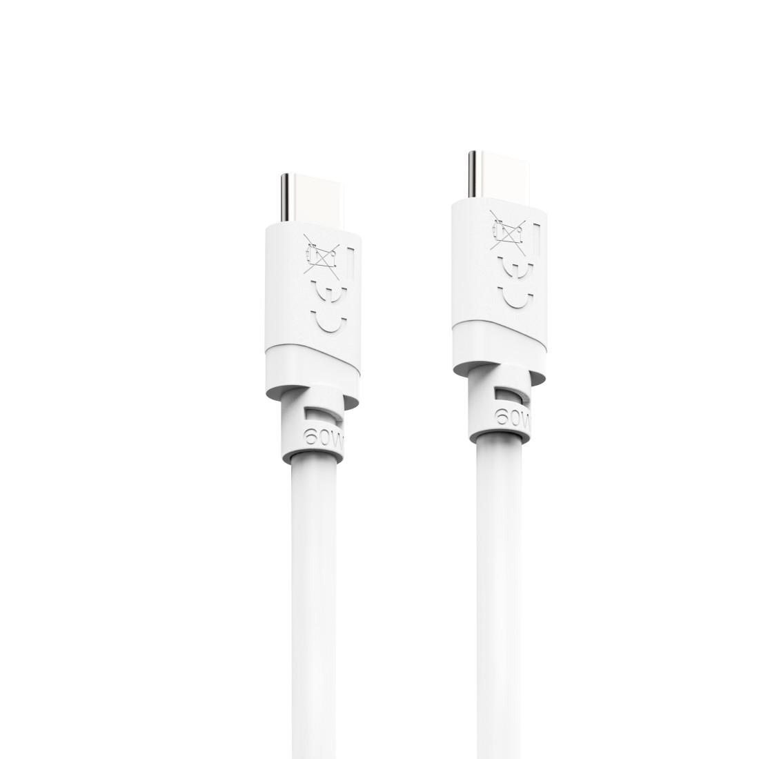 HAMA Кабел USB-C - USB-C, 60W, 2 м, бял