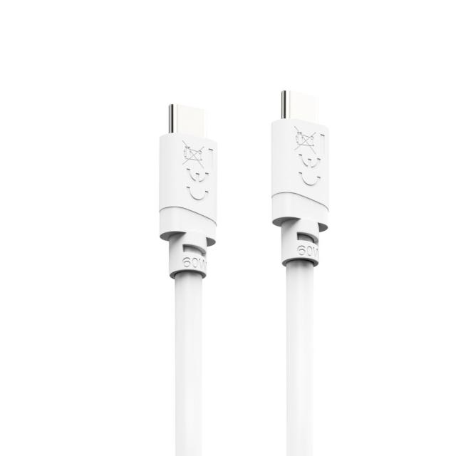 HAMA Кабел USB-C - USB-C, 60W, 2 м, бял 