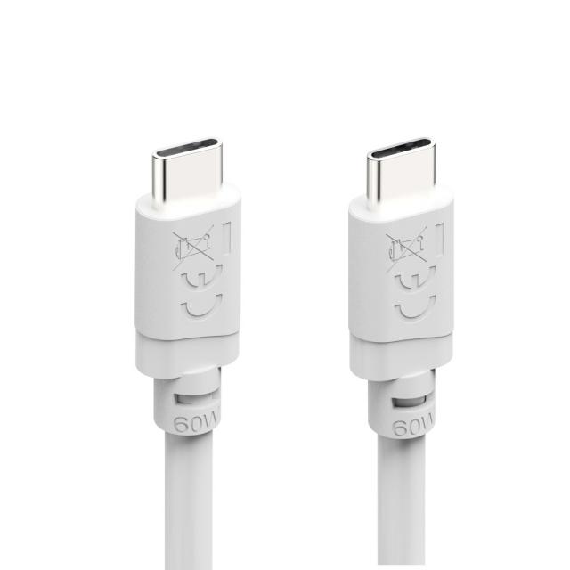 HAMA Кабел USB-C - USB-C, 60W, 2 м, бял 