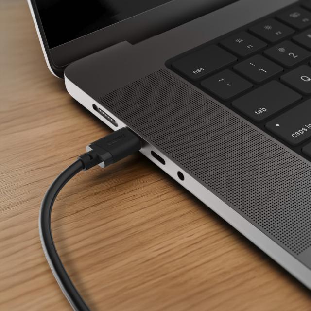 HAMA Кабел USB-A - USB-C, 2 м, черен 