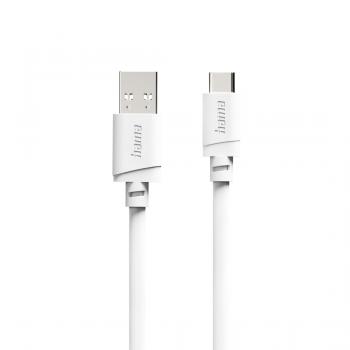 HAMA Кабел USB-A - USB-C, 2 м, бял