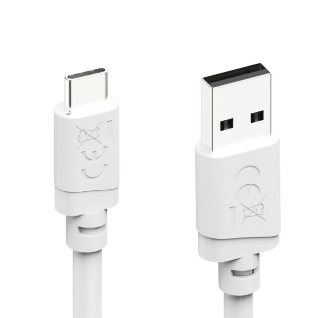 HAMA Кабел USB-A - USB-C, 2 м, бял 