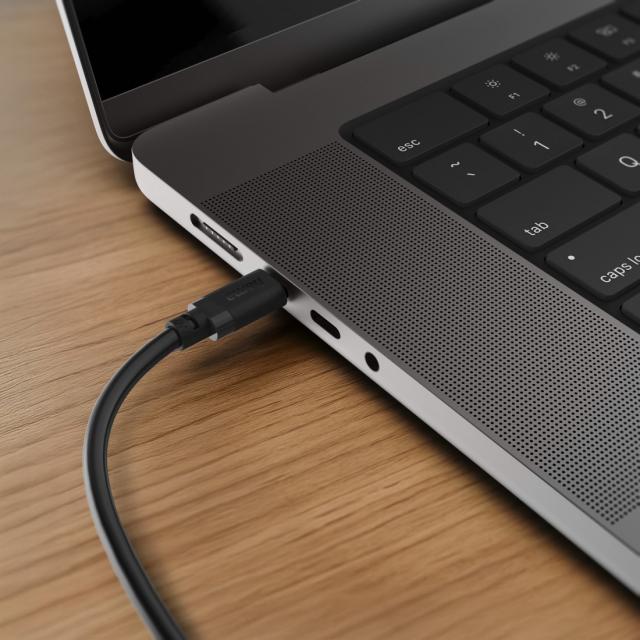 HAMA Кабел USB-C - USB-C, 60W, 0.5 м, черен 