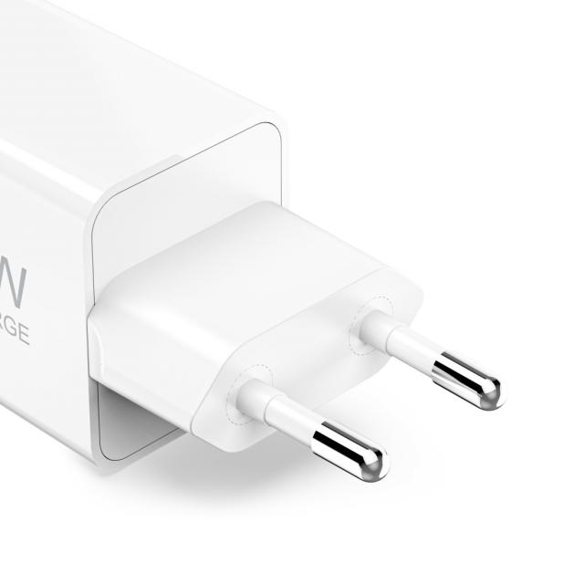 HAMA Бързо зарядно устройство, 40–60 W, GaN, USB-C, PD, Dynamic Fast Charger, бяло 