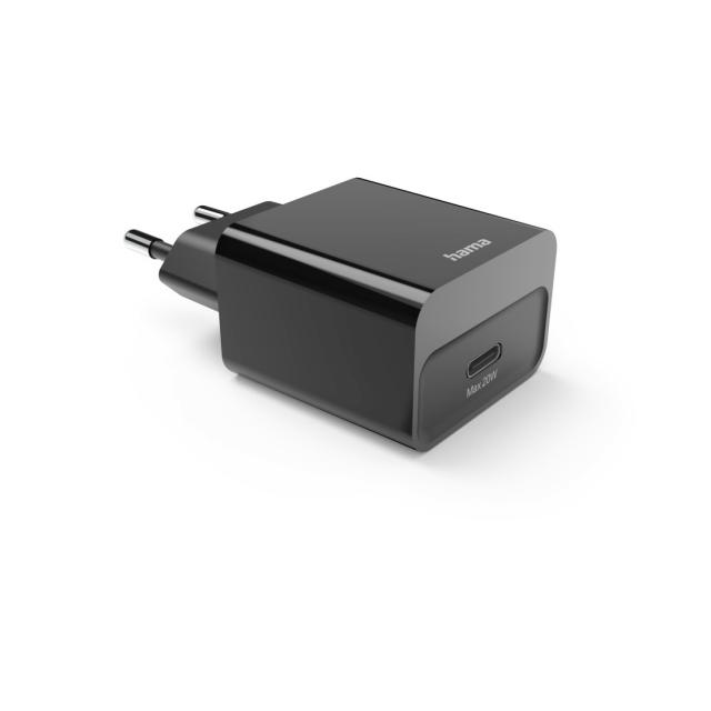 Hama Fast Charger, USB-C, PD, 20 W, black 