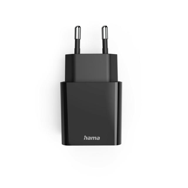 Hama Fast Charger, USB-C, PD, 20 W, black 