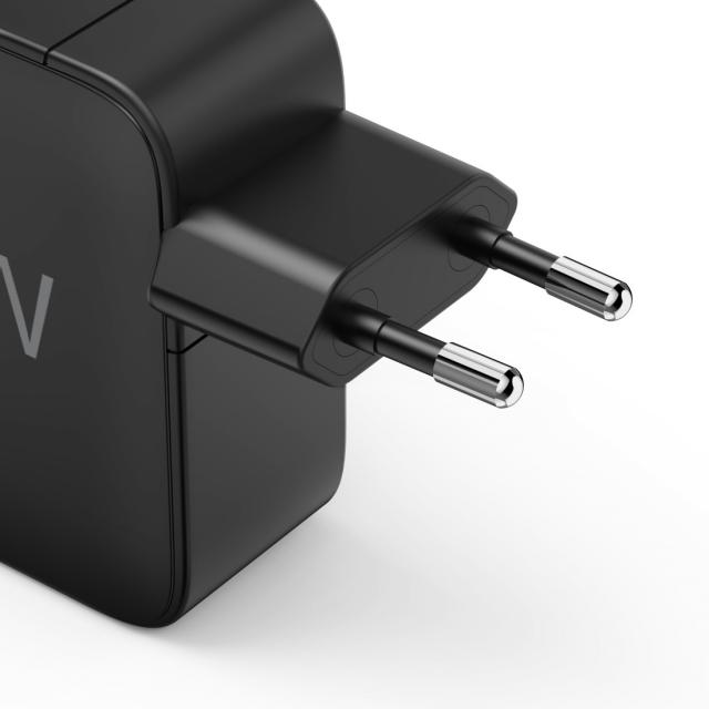 HAMA Бързо зарядно GaN, 2x USB-C, 1x USB-A, PD, 100 W, черно 