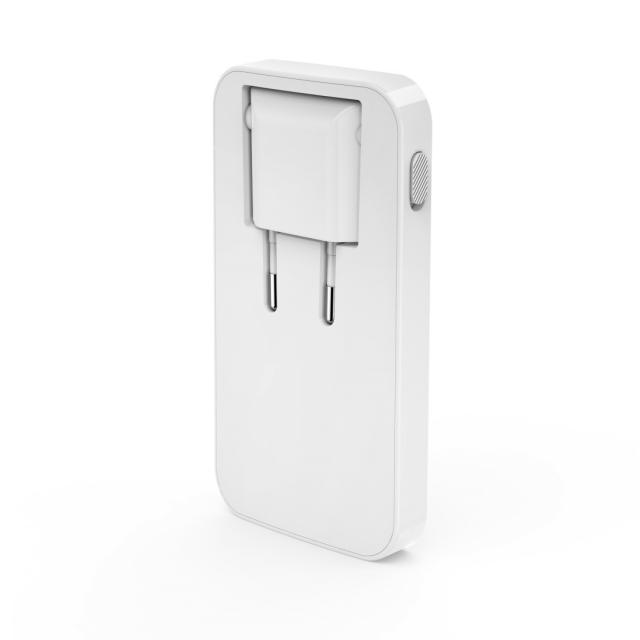 HAMA Бързо мини зарядно, 65W, 2x USB-C, 1x USB-A, PD, плоско, бяло 