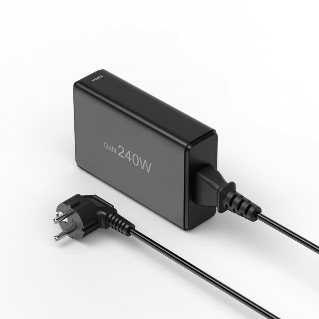 Hama 5 Port USB Charging Station, GaN, Fast Charger, 4xUSB-C, 1xUSB-A, PD, 240 W 