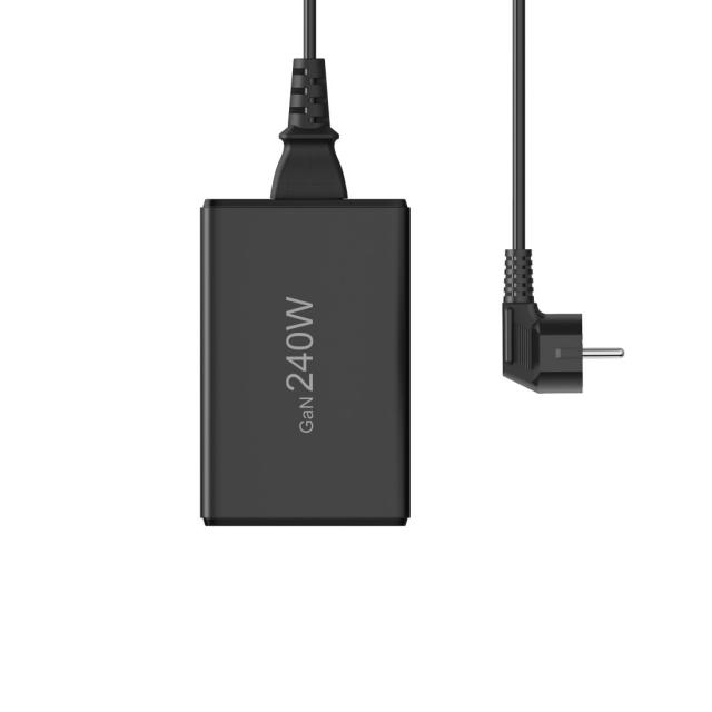 Hama 5 Port USB Charging Station, GaN, Fast Charger, 4xUSB-C, 1xUSB-A, PD, 240 W 