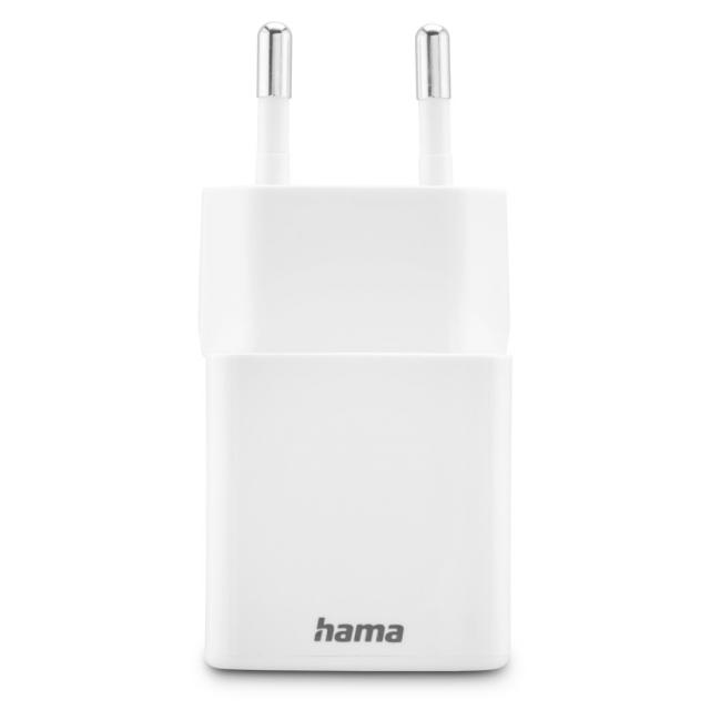 HAMA Бързо мини зарядно 1x USB-C, 1x USB-A, PD, 20 W, бяло 