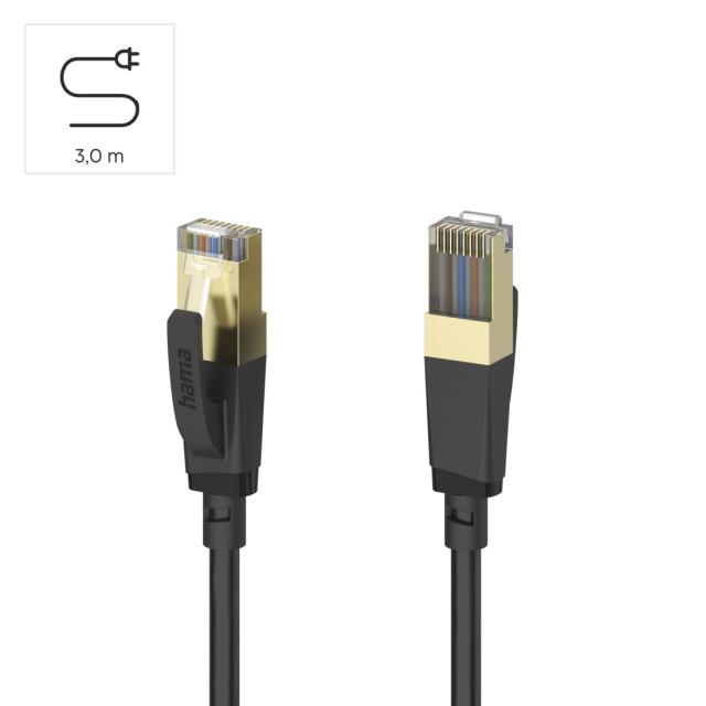 Мрежов пач кабел cat.8 S/FTP, 40Gbit/s, екраниран, 3м 