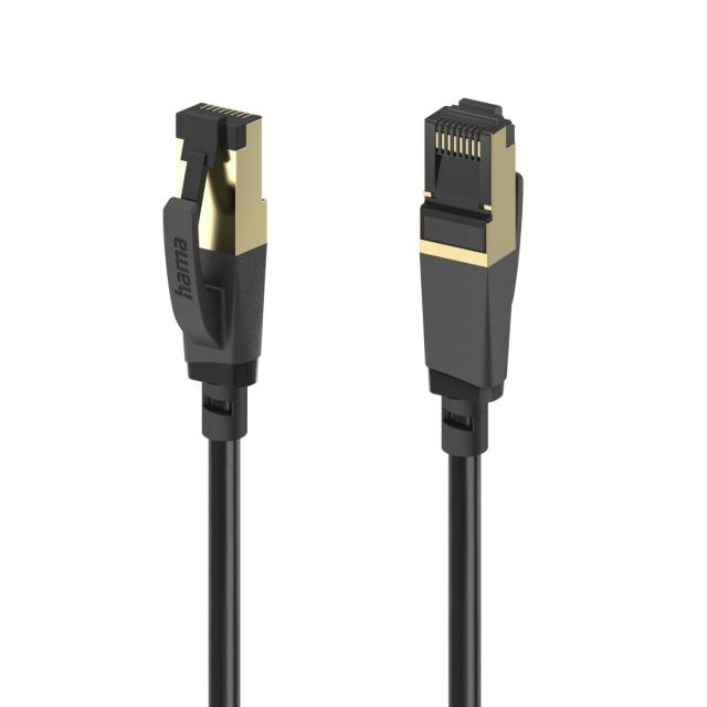Мрежов пач кабел HAMA S/FTP, CAT 8, RJ-45 - RJ-45, 40Gbit/s, 5.0 m 