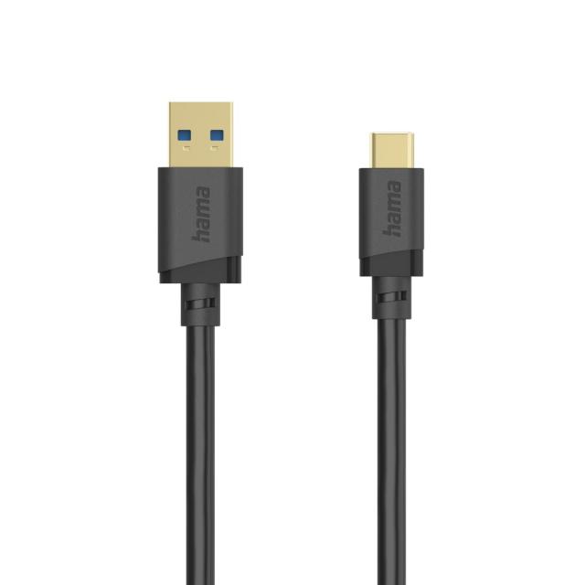 HAMA Кабел USB-A - USB-C 3.2 Gen.1 мъжко, 3.0 м, 5GBit/s 