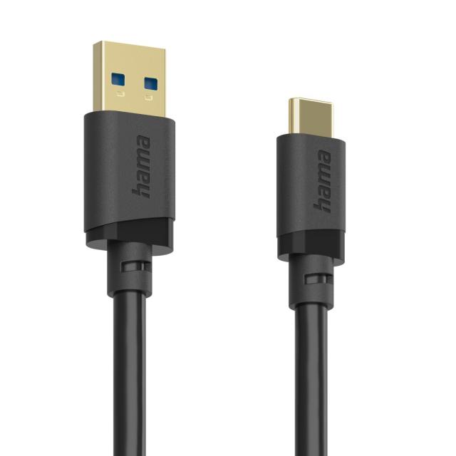 HAMA Кабел USB-A - USB-C 3.2 Gen.1 мъжко, 3.0 м, 5GBit/s 