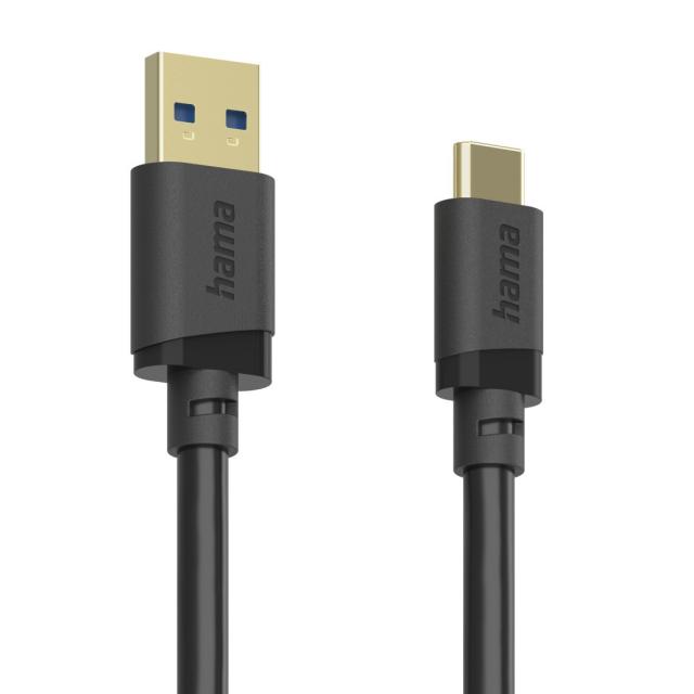 HAMA Кабел USB-A - USB-C 3.2 Gen.1 мъжко, 3.0 м, 5GBit/s 
