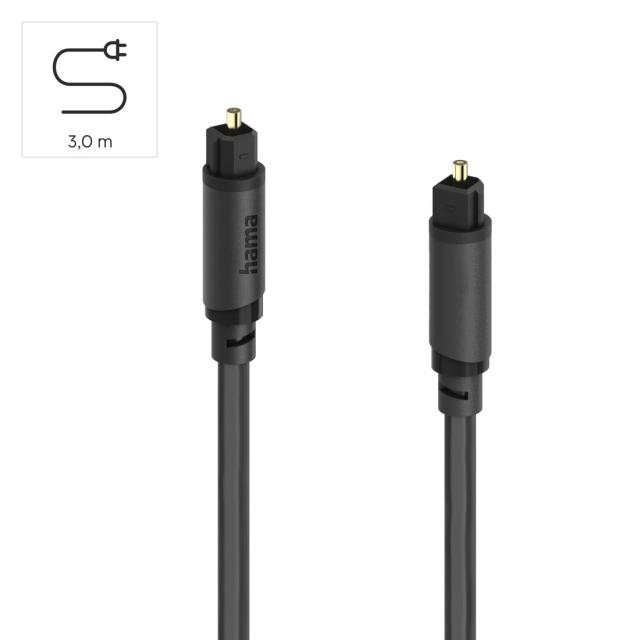 HAMA Оптичен аудио кабел ODT (Toslink) , 3м 