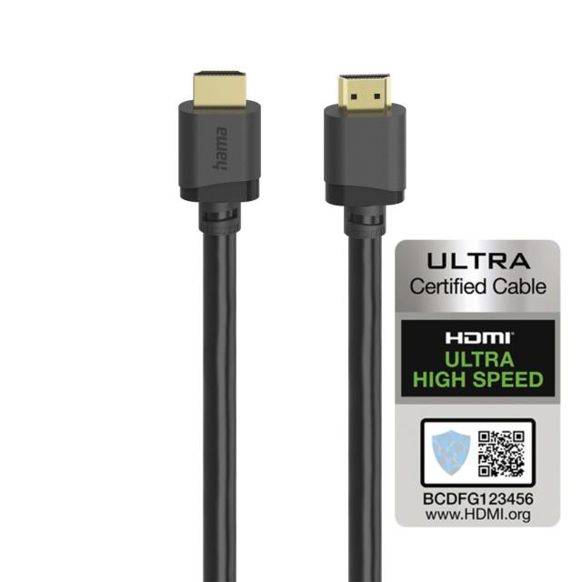 Hama Ultra High Speed HDMI™ Cable, Certified, Plug - Plug, 8K, 2.0 m 
