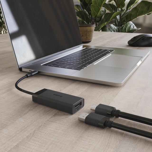 HAMA Видео адаптер, USB-C - DisplayPort / HDMI™, Ultra-HD 4K@60hz 