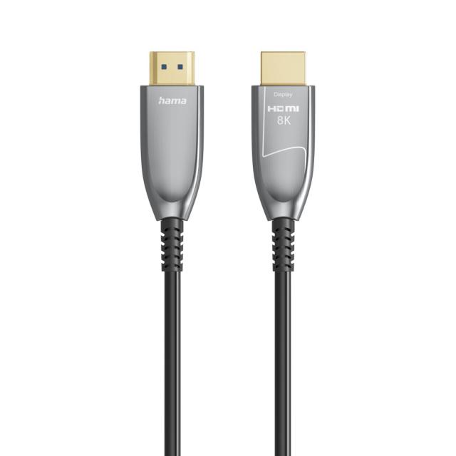 HAMA Оптичен HDMI кабел, ултра високоскоростен, AOC, сертифициран, 8K, алуминий, 10 м 