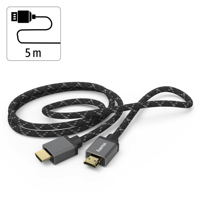 HAMA Кабел Ultra High Speed HDMI - HDMI, 8K, 5.0 м, сертифициран 