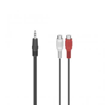 Hama Audio Adapter, 2 x RCA Socket - 3.5 mm Jack Plug, Stereo