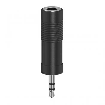 Hama Audio Adapter, 3.5 mm Jack Plug - 6.3 mm Jack Socket, Stereo