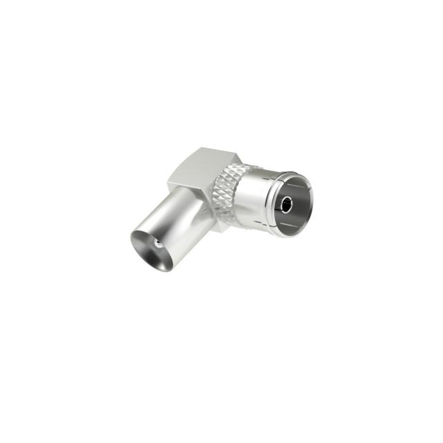 Hama Antenna Adapter, Coax Plug - Coax Socket, 90° 