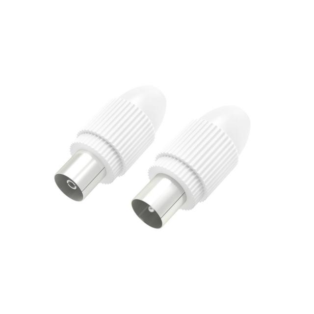 Hama Coax Set, Plug/Socket, Can Be Clamped 
