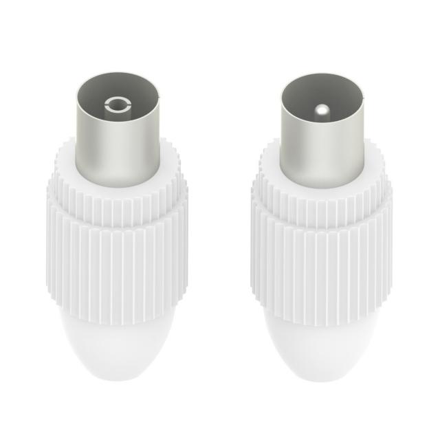 Hama Coax Set, Plug/Socket, Can Be Clamped 