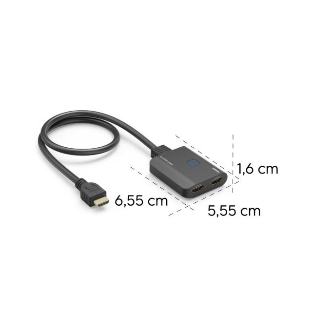 Hama 4K HDMI™ Splitter, 1 In 2 Out 