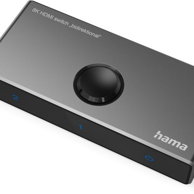 HAMA Превключвател / суич 8K-HDMI™ "двупосочен", 1 In 2 Out/2 In 1 Out 