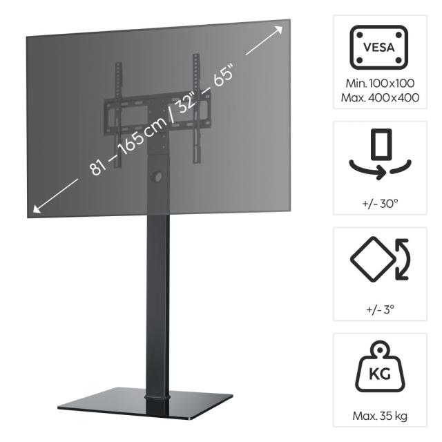 Hama FULLMOTION TV Stand, 165 cm (65"), 220868 