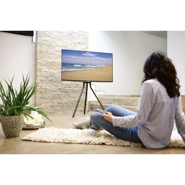 Hama TV Stand, Free-standing Easel, Height-adjustable, 191 cm (75") up to 40 kg 