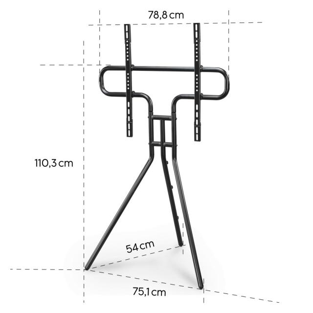 Hama TV Stand, Free-standing Easel, Height-adjustable, 191 cm (75") up to 40 kg 
