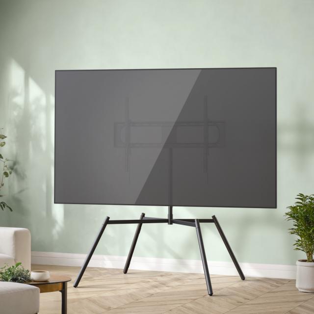 Стойка за TV, въртяща се, регулируема височина, 229 cm (90") до 50 kg 