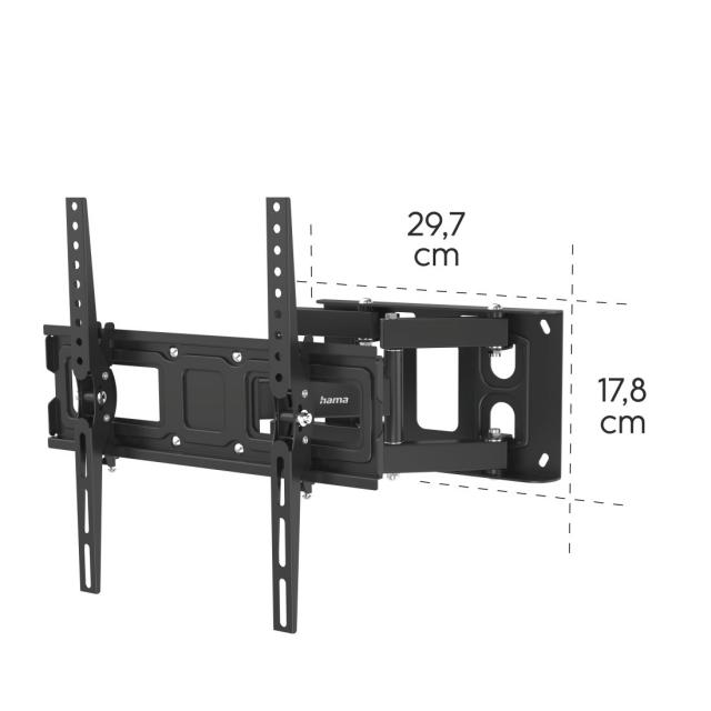 Стенна стойка за TV Hama, 191 cm (75”), до 40 kg 