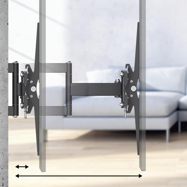 Hama TV Wall Bracket, Swivel, Tilt, Pull-out, 216 cm (85”), up to 50 kg 