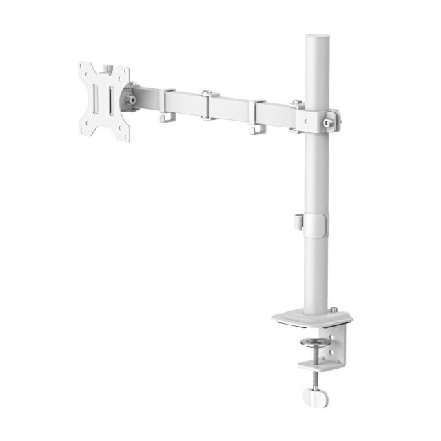 Hama Monitor Mount, Height-adjustable, Swivel/Tilt, Pull-out, 13" - 35", white 