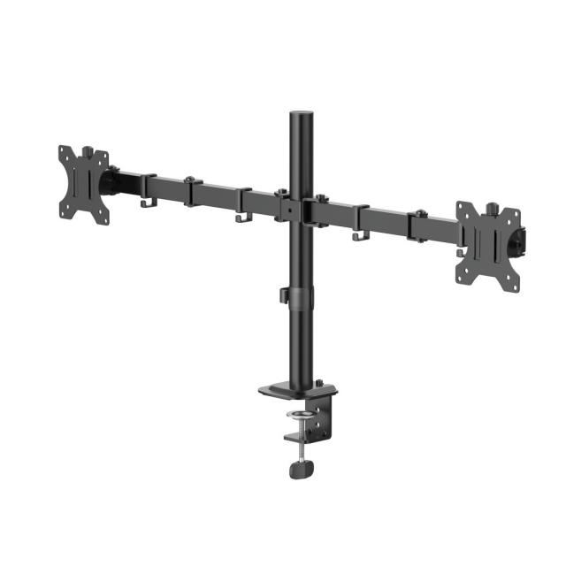 Hama Monitor Mount, 2 Monitors, Height-adjustable, Swivel/Tilt, 13" - 35" 